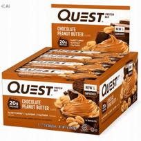 Baltyminiai batonėliai Quest 12x60g, Chocolate Peanut Butter