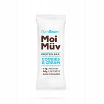 Baltyminis batonėlis GymBeam MOIMUV PROTEIN FIT 60g cookies&cream