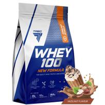 Išrūgų baltymų milteliai TREC PROTEIN WHEY 100 NF, lazdyno riešutų skonio