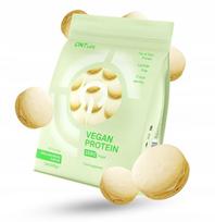 Baltyminiai milteliai QNT Vegan 500g, vanilės makaronų skonio