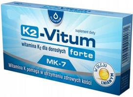 Vitaminų K2 Oleofarm K2-Vitum Forte 75 µg MK-7, 30 kaps.