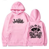 Jelly Roll Hoodie Jelly Roll Merch American Rap Music Gift for Jelly Roll Fan Pullover Tops Unisex S pink