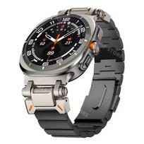 Luxury Men Titanium Band for Samsung Galaxy Ultra 47mm Titanium Metal Bracelet for Samsung Galaxy 47mm Ultra Watchband Bracelet Galaxy Ultra 47mm black