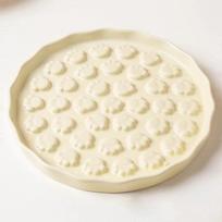 Pet Ceramics Paw Print Slow Food Bowl Cat Dog Feeder Licking Bowl Prevent Choking Cat Bowl Puppy Kitten Rice Feeder Pet Supplies smėlis