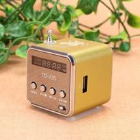Mini Wireless Bluetooth Speaker Portable MP3 Player FM Radio Music Sound Box Support TF Card U Disk Loud Speaker auksinė