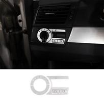 For BMW X3 E83 2006-10 Car Air Conditioning CD Button Headlight Switch Seat Heating Button Sticker Accessories Car Modification black