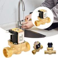 3/4” 1/2” Electric Solenoid Magnetic Valve DC 24V AC 220V DC12V Normally Closed Brass Inlet Solenoid Valve G1-2-AC220V