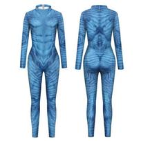 Filmo „Avataras“ Cosplay Kostiumas Teminis 3D Skaitmeninės Spaudos Kombinezonas Vyrams ir Moterims 3D Skaitmeninės Spaudos Kombinezonas Helovinas Zentai M blue