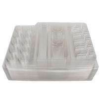 25pcs Disposable Tattoo Ink Pigment Tray Stand Tattoo Needle Head Holder Container white