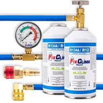 R134A Air Conditioning Refill Kit & Gas Adapter 2 Pack