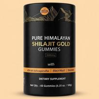 Gryni Himalajų Shilajit Auksiniai Guminukai 3000mg su Ashwagandha – 60 Veganinių Guminukų 1pack