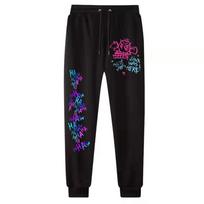 Men and Womne Arcane-Jinx Anime Casual Pants Fashion Trend Harajuku Fitness Jogging Pants Men Women Sports Sweatpants S black