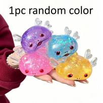 Cute Axolotl Fidget Squishes Slow Rising Toy Salamander Maltose Squeeze Sensory Toy for Adults Stress Ball for Anxiety and Focus blue