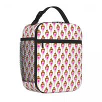 Bestselling Bubble O Bill Pink Patchwork Insulated Lunch Bag Weight Loss Diet Compact Lunch Bag One Size black