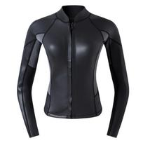 Womens 2mm Neoprene Wetsuit Snorkeling Surfing Diving Swimming UV Protection Thermal Full Body Suit Small black