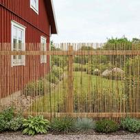 Garden Reed Fence Carbonized 500 x 100 cm