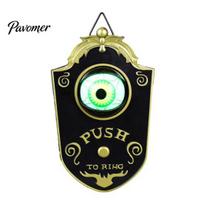 Halloween Party Decor One Eyed Doorbell Decor, Electric Sound & Light Eyeball Bell for Decoration Bar Haunted House, Spooky Prank Prop Party, Trick or
