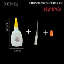 502 Skysti Momentiniai Klijai Cianoakrilato Klijai Greitai Džiūstantys Klijai Keramikai, Metalui, Medei, Gumai, Plastikui 3g/15g/35g white