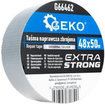 Geko remontinė juosta 48 mm, 50 m, sidabrinė, sustiprinta