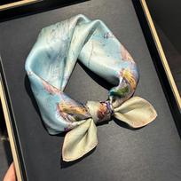 Silk Square Scarf Women Neck Bandana Mulberry Scarves Female Neckerchief Wrist Headkerchief Shawl Wrap Hijab Real Silk 53x53cm