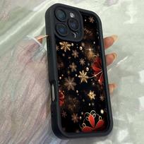 JT159 Christmas Snowflake for iPhone 17 16 15 14 Pro Max Samsung S26 S25 Ultra A17 A16 A07 A56 A06 Xiaomi 15T Redmi 15c 14C Note 14 13 Soft TPU Case for iPhone 5/5s juoda