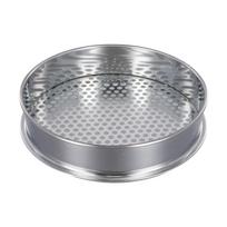 Garden Soil Sifter Mesh – Metal Riddle With 6mm/7mm/12mm Holes For Compost & Potting, Plant Compost Filter, Gardening Tools gray