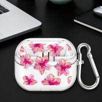 Case For Samsung Galaxy Buds 3 FE 4 Pro 2 Live 2Pro 4Pro 3Pro Clear Earphone Cases Cover With Hook Glamorous Floral Pattern Buds 3