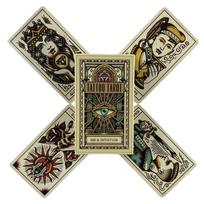 Tattoo Tarot Cards A 78 Deck Oracle English Visions Divination Edition Board Playing Games beige