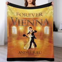 Andre Rieu forever vienna Throw Blanket Warm Napping Blanket for Office Couch Bed Size: 75*100cm, Weight: 230 GSM brown