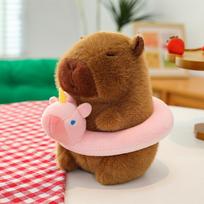 Kapibaros lėlė Vandenyno gyvūno kuprinė Kapibaros pliušinis žaislas Miego pagalvė 20Cm 0.13kg brown