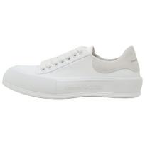 Alexander McQueen Deck Plimsoll Lace Up Trainers 'White Beige' 707680W4MV79000 39 white