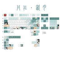 Dan Heng Retro PBT Wear-resistant Cross Stem Keycap, Five-sided Dye-Sublimation