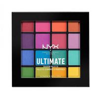 NYX Ultimate Brights spalvų paletės akių šešėliai, 1 vnt., Ryškus USP04 blue
