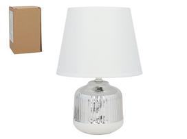 Decorlife stalinis šviestuvas Tebas, baltas/sidabrinis