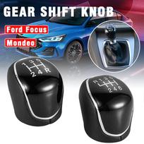 5 6 Speed Car LeatherShift knob Shifter Handball Thread Short Auto Accessories For Focus Mk2 S-Max C Ford Mondeo 4 Mk4 6 Speed