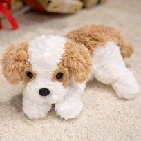 Non-Toxic 32-48Cm Cute Real Life Curly Dog Bichon Dog Plush Toy Kawaii Cartoon Plush Toys Children Birthday Childrenfriend Christmas Gift 32cm white