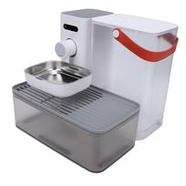 Smart Wireless Pet Water Fountain WiFi Tilt Design Automatic Pet Drinking Fountain for Home gray