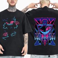 2026 New VOX Hazbin Hotel Oversized T-shirt Man Woman Fashion Short Sleeve O-neck Casual Breathable Pure Cotton Soft Shirt Gift S juoda