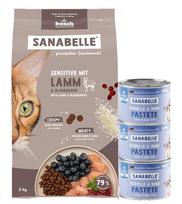 Sanabelle Life Sensitive su ėriena 2kg + šl. ėdalas su upėtakiu 195g x 3