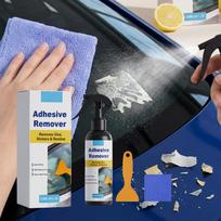 Adhesive Remover Spray 120ml Removes Glue Stickers Residue Multi Surface Use Quick Acting Formula with Scraper and Cleaning Cloth Included One Size balta