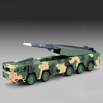 1:50 Dongfeng 17 Missile Launch Toy Car Models Alloy Diecast Sound Light Simulation Military Engineering Vehicle Gifts for Boys žalia