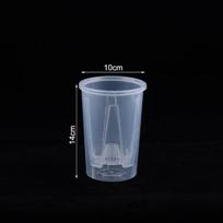 Transparent Double Layer Plastic Self Watering Flower Pot Planter With Drainage Holes Office Windowsill 10CM gray