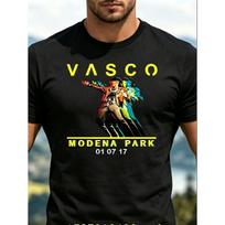 Men'S T-Shirt Vasco Rossi Concert Shirt Modena Park Rock Blasco T-Shirt Outdoor Leisure Wear, Graphic T-Shirts 5XL juoda