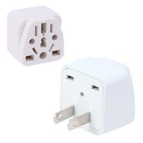 New Universal Usa Travel Charger Japan Adapter Converter German Russia Au Uk Kr Eu To Us Ac Power Socket America Plug White 2Pin US Plug