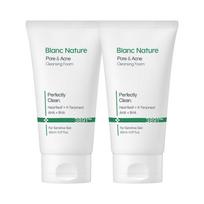 Blanc Nature Acne Functional Cleansing Foam, 150ml, 2 pcs white