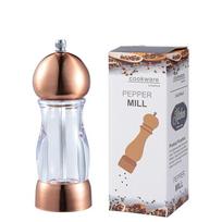 LMETJMA 6inch Salt and Pepper Mill Manual Salt Pepper Grinder with Adjustable Coarseness Refillable Peppercorn Grinder Mill