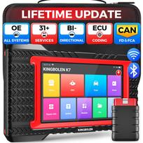 Automobilio OBD2 CAR diagnostikos nuskaitymo įrankiai KINGBOLEN K7 Visų sistemų ECU kodavimas Aktyvus testas 31 Reset paslaugos Nemokami atnaujinimai visam laikui