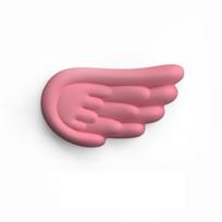Angelų sparnų formos klaviatūros ir pelės riešo atrama Sparnas Memory Foam Neslystantis silikonas Ergonomiškas riešo apsaugas Stalo kilimėlis Pelės kilimėlis Hand support raudona