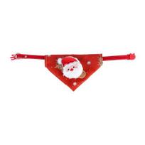 Kalėdinė katės bandana Naminių gyvūnėlių trikampis šalikas Juokingas seilinukas su pliušiniu Kalėdų Seneliu, elniu, Kalėdų eglute Bandana apykaklė šunims, katėms Šventinis persirengimas Santa Head red