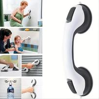 1pc Suction Shower Grab Bar Handle For Bathtub Bathroom Safety Support Grip For Elderly Seniors Handicap pilka